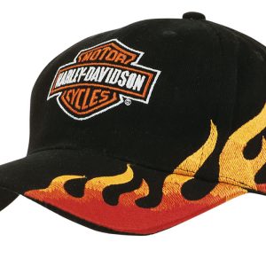 Brushed Heavy Cotton with Flame Embroidery
