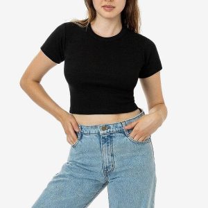 Mid-Length Baby Rib Crewneck Tee