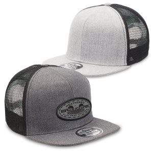 Heathered Flat Peak Trucker
