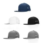 Peak 6 Panel Polyester Cap with Flat Visor, Perforated Sides
