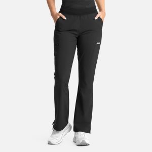 Momentum Womens Full Elastic Band Flare Leg Pant