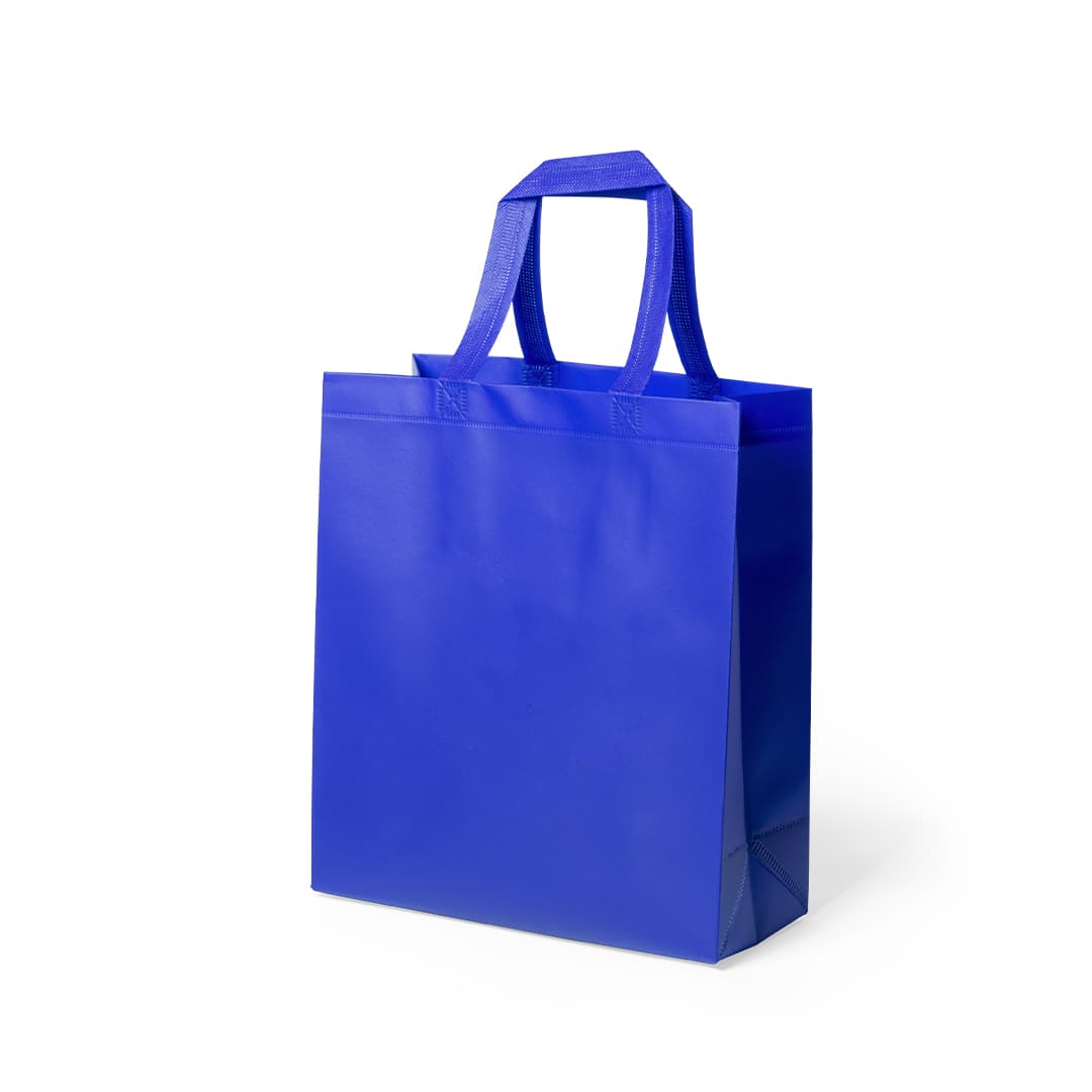 A blue tote bag with two handles and a simple design, featuring a logo on one side. Kustal Bag - Image 1