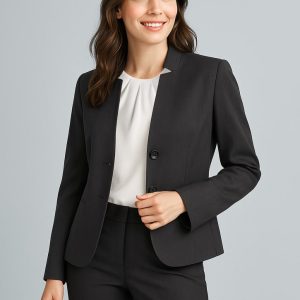 Womens Cool Stretch Short Jacket with Reverse Lapel
