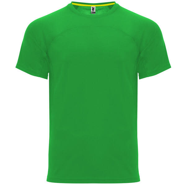 A green Monaco T-Shirt with a round neck and short sleeves. It features a branding logo. Monaco T-Shirt - Image 1