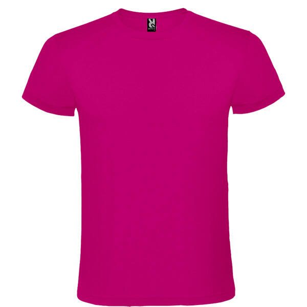 A bright pink T-shirt with a simple design and a logo at the neckline. Atomic 150 T-Shirt - Image 1