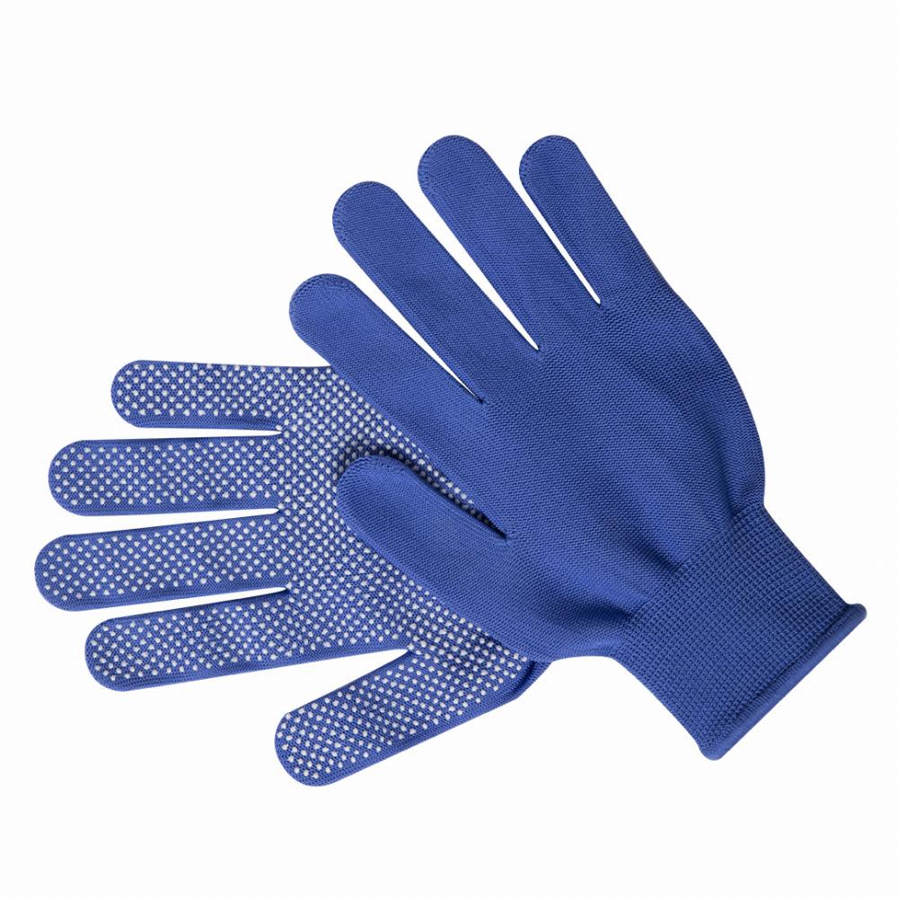 A pair of blue cleaning gloves featuring a textured palm for grip and a smooth wrist section. Hetson - Image 1