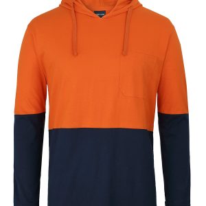 JB's Hv L/S Cotton Tee With Hood