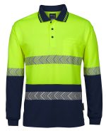 JB's Hv L/S Segmented Tape Polo