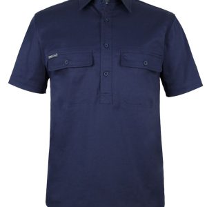 JB's S/S 150 G Stretch Close Front Work Shirt