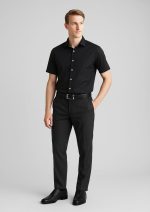Mens Comfort Wool Stretch Slimline Pant