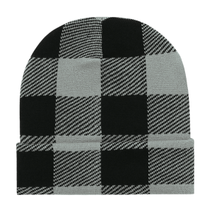 Long Plaid Beanies