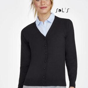 Cardigan V Neck women's GOLDEN KNITTED CARDIGAN