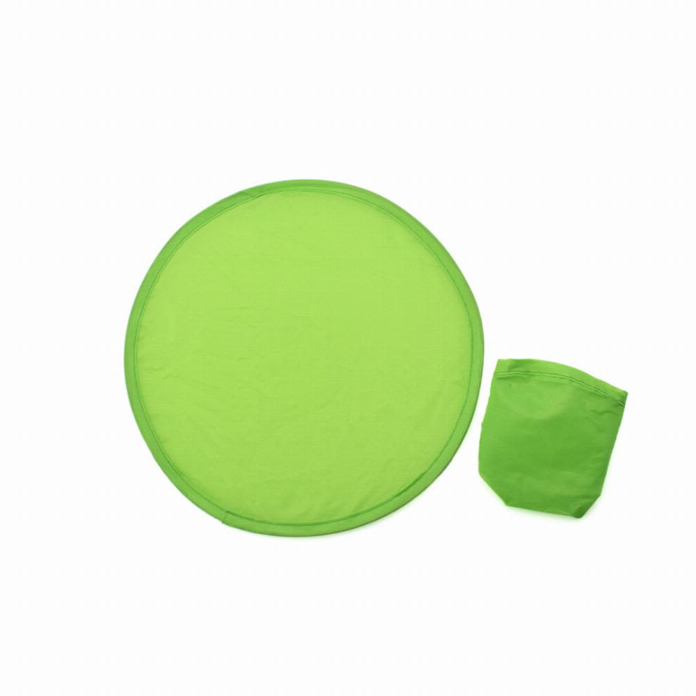A green round mat with a matching pouch for easy storage. The mat is lightweight and portable. Watson - Image 1