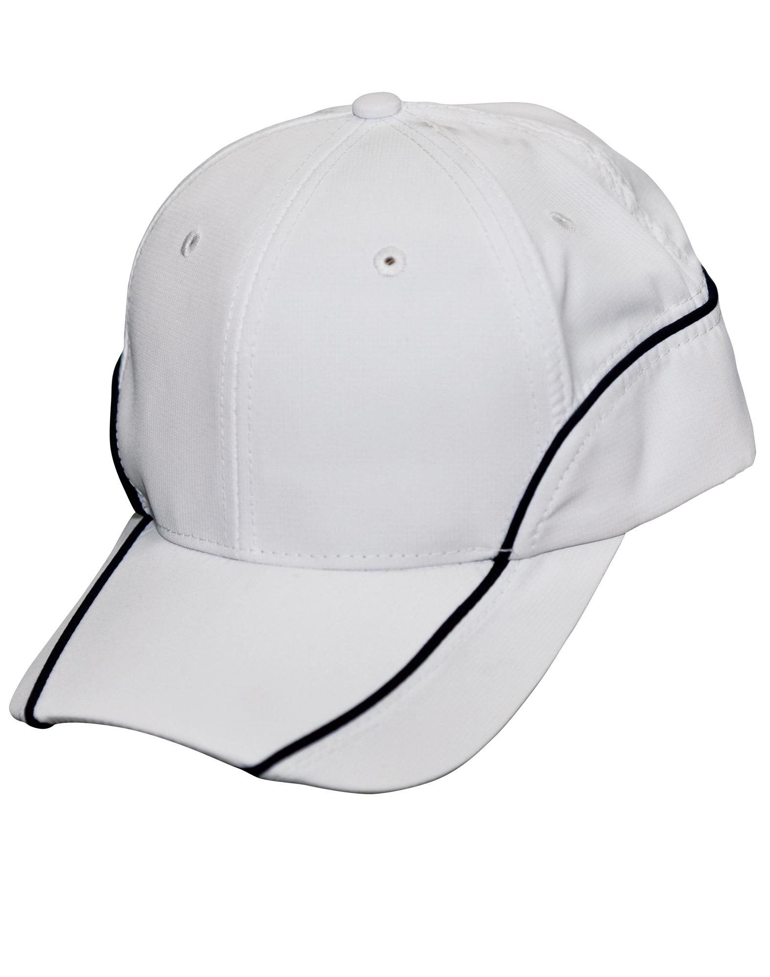 A red cap featuring contrast lining and a logo. The cap has a curved brim and ventilation holes. Nylon poly mesh contrast trim - Image 1