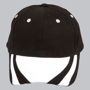 contrast peak structured cap.