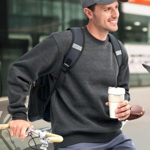 American style crewfleecy sweat