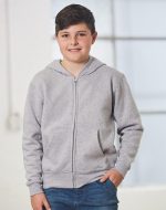Kid's full-zip fleecy hoodie