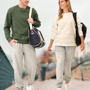 Unisex Airlayered CVC Crew Neck Sweater