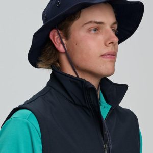 Surf hat with clip on chin strap