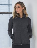 Ladies' Heather Bonded Fleece Jacket