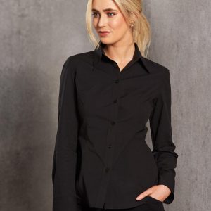 Women's Cotton/Poly Stretch L/S Shirt