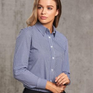Ladies' Two Tone Check L/S Shirt