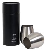 Stemless Stainless Steel Wine Glass Set