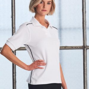 ladies' pure cotton contrast piping