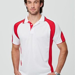 Men's Cooldry Contrast Polo With Sleeve Panel