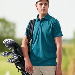 Men's Sustainable Jacquard Knit S/S Polo