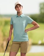 Ladies' Sustainable Jacquard Knit S/S Polo