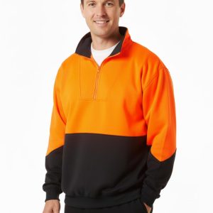 Hi-Vis L/S windcheater collar