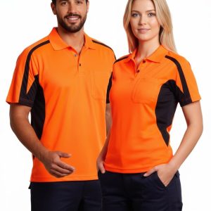 mens truedry S/S safety polo