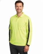 Men's Truedry L/S Hi-Vis Polo