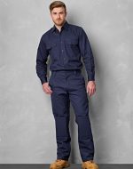 Men's Cotton Drill Pre-shrunk Cargo Pants With Knee Pads