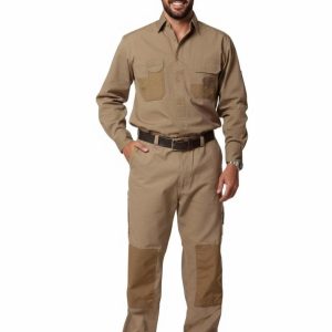 Fine Duck Weave Dura-Wear Long Sleeve Work Shirt