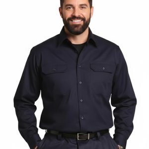 cool-breeze L/S cotton work shirt