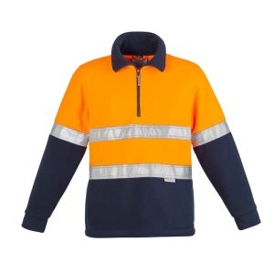 Unisex Hi Vis Polar Fleece Pullover - Hoop Taped