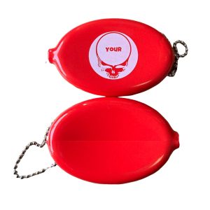 Oval Shaped Coin Purse Keychain