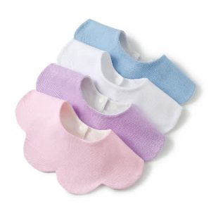 100% organic cotton interlock baby star bib 200gsm