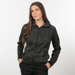 Full Zip Sweater Knit Jacket