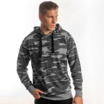 Enzyme-Washed French Terry Pullover Hoodie