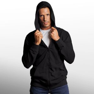 Enzyme Washed French Terry Full Zip Hoodie