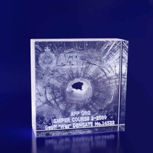 3D Crystal Square 100x100x35mm