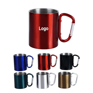 Camping Mug with Carabiner Handle