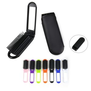Pocket Hair Brush With Mirror