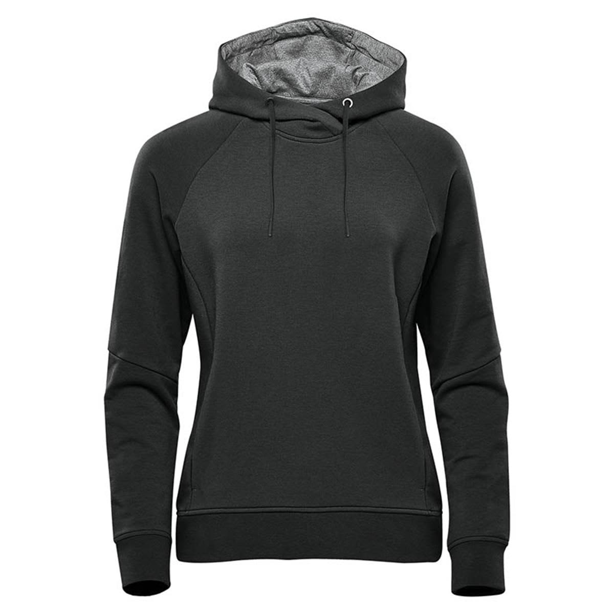 A women's dark green performance hoodie with a drawstring hood and a logo. Suitable for casual wear. Women's Dockyard Performance Hoody - Image 1