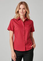 Womens Florence Plain Short Sleeve Shirt