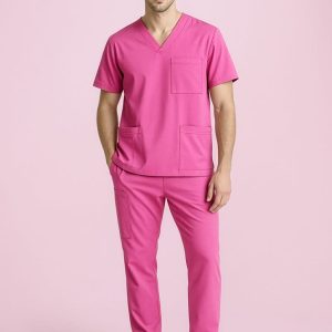 Unisex Pink Scrub Pant