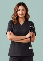 Womens Riley Stretch Scrub Top